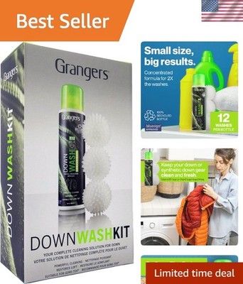 Grangers Eco-Friendly Down Wash: 10 oz + 3 Dryer Balls for Optimal Care