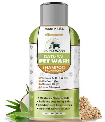 Oatmeal Dog Shampoo Conditioner 17oz [USA] in Plant-Based