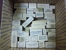 Assorted Saying choose from the drop down 1 to 30 rubber stamps 25E