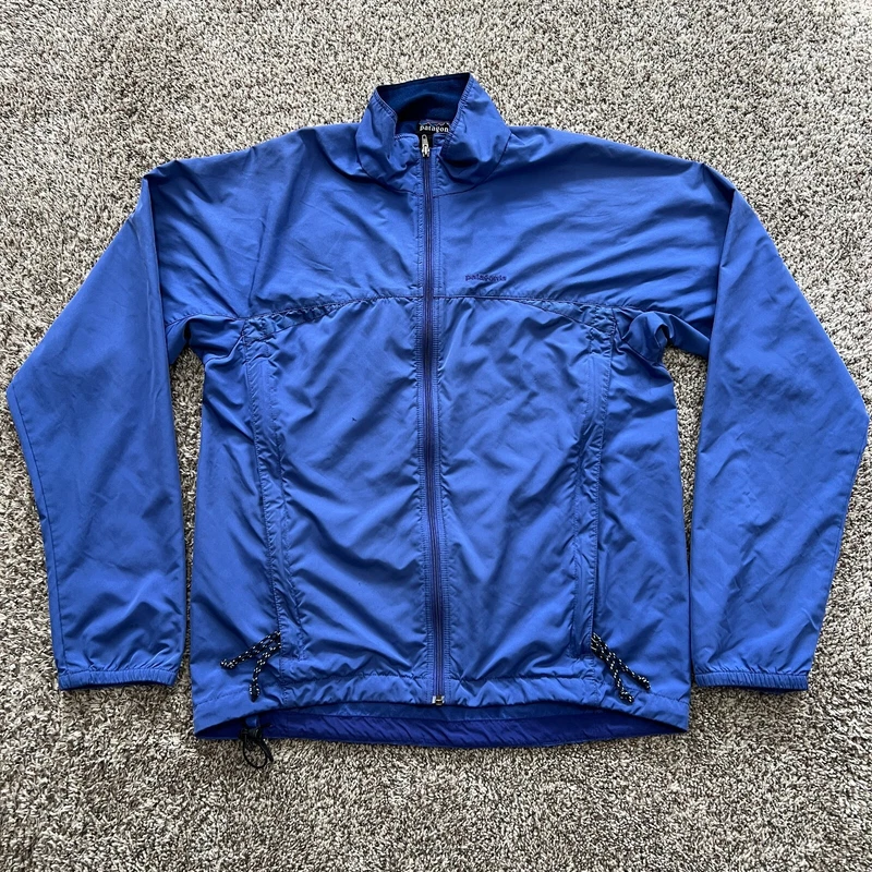 patagonia integral marathon zip up collared windbreaker jacket