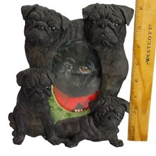 Pug Dog Picture Photo Frame 4x6 Resin 3D Design