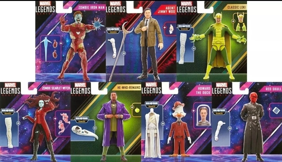 MARVEL LEGENDS DISNEY+ ¿Y SI? JUEGO DE 7+1 FIGURA BAF KHONSHU 6" ZOMBIE IRON MAN Foto 3 de 4