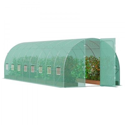 Green Garden Tunnelgewächshaus 835x290x225cm für Tomaten und Pflanzen