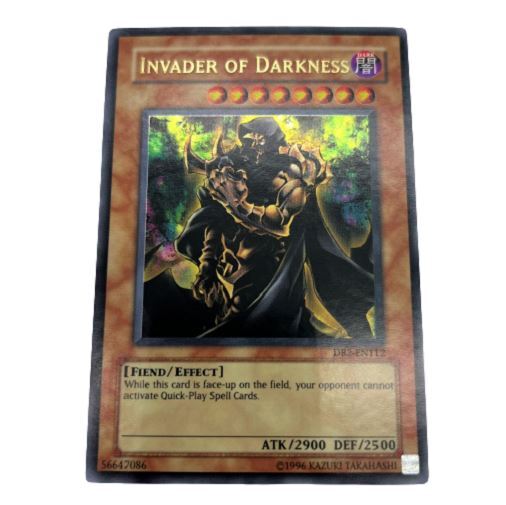 Yugioh Invader of Darkness Card DR2-EN112 Ultra Rare Holocard