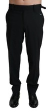 DOLCE & GABBANA Pants Black Wool Stretch Dress Trouser IT48 / W34 / M RRP $750