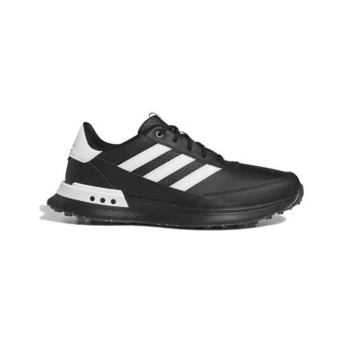 adidas S2G Spikeless Leather 24 Golf Shoes - Black/White - Photo 1 sur 15