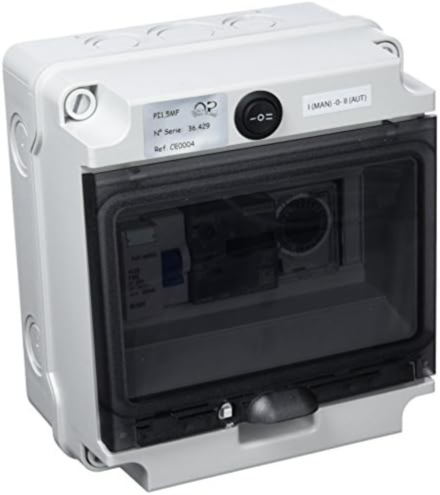 Productos QP Quadro Elettrico CD Fino a 2 CV, Nero, 31 x 25 x 27 cm, CE0004