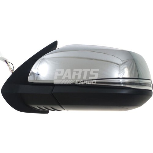 New LH & RH Power Mirror Manual Folding Heated Chrome For 2016-23 Toyota Tacoma - Picture 2 of 7