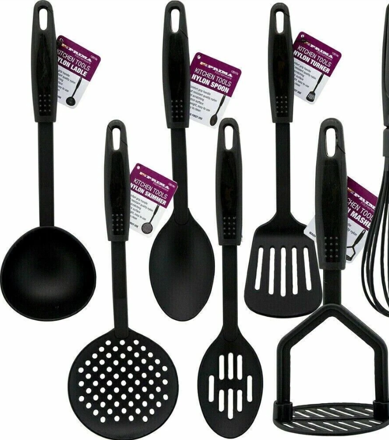 6pcs Kitchen Utensil Set Non-Stick BLACK