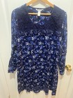 Adonna Blue Floral Nightgown With Lace Trim Long Sleeve Size 2xl — photo 5