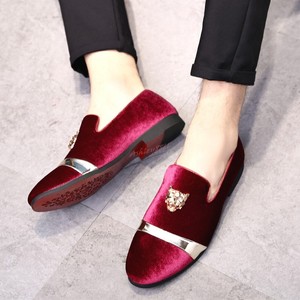 red velvet dress shoes mens