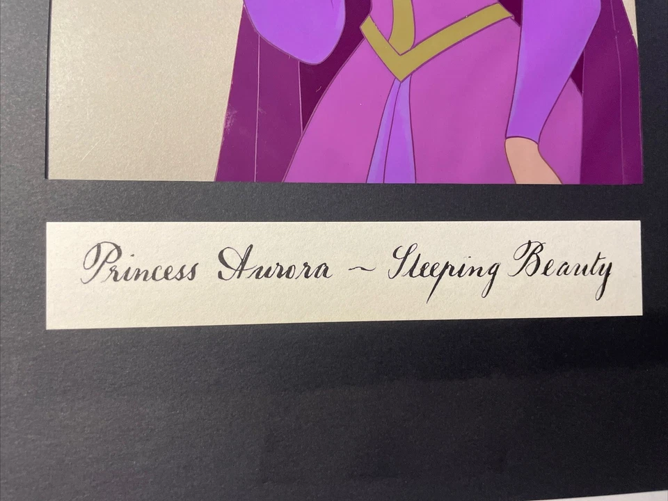 SLEEPING BEAUTY Animation Cels Walt Disney Production Art SCREEN USED AURORA - Image 3 of 4