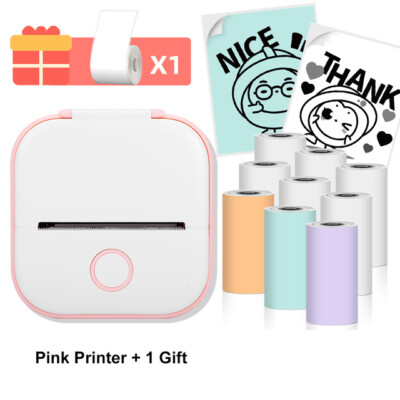Phomemo T02 Tragbarer Mini-Thermodrucker Etikettendrucker Fotoaufkleberdrucker
