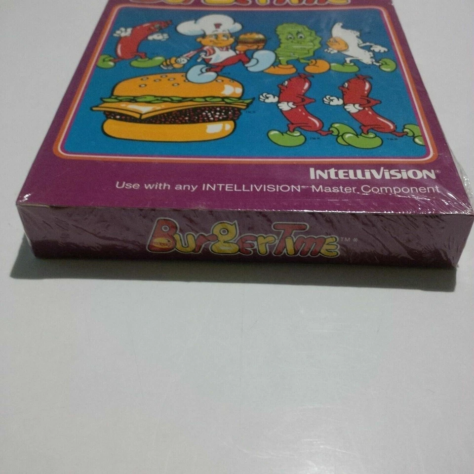 Intellivision BurguerTime New Old Stock Sealed Data East Usa 1983 Singapore - Image 4 of 4