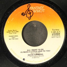 DAVID SIMMONS: all i want to do (is make a little love to you) WMOT 7" Single