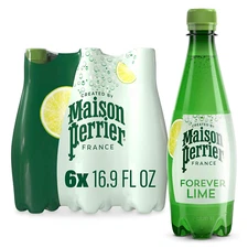 Maison Perrier Forever Lime Flavored Sparkling Water, 16.9 Fl Oz Plastic Water B