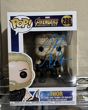 THOR FUNKO POP 286 AUTOGRAPHED BY CHRIS HEMSWORTH BECKETT CERTIFIED 