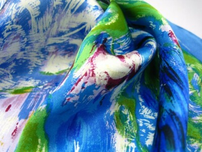 Sciarpa Quadrata Cassandre In Charmeuse Di Seta - Foto 5