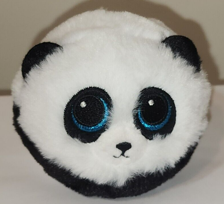 Ty Beanie Bouncers - CHECKERS the Panda Bear (3-4 Inch) NEW Bouncy