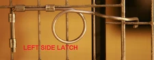 10 Pack Stainless Steel Wire Door Cage Latches Left by RNL Rabbitnipples