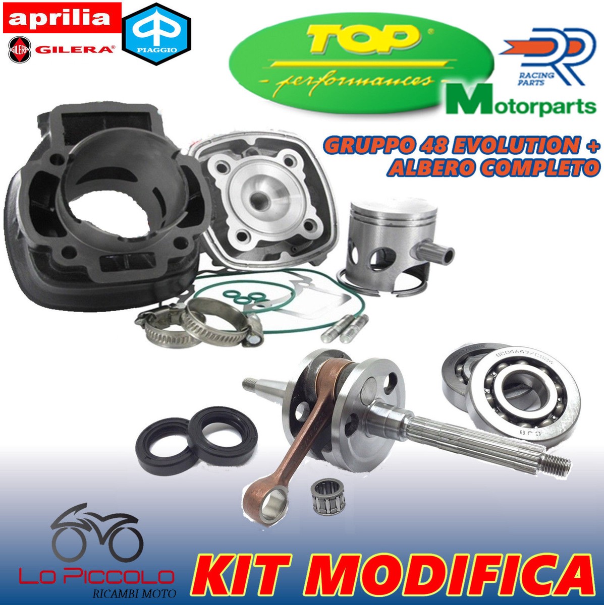 Modifica DR 70cc Piaggio Zip SP NRG NTT Albero Motore