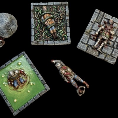 28mm Dead Trap Victims Dungeons Dragons DnD D&D  Villagers Casualty Monster