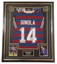 Framed David Ginola of Newcastle Signed Shirt Jersey Autographed Display