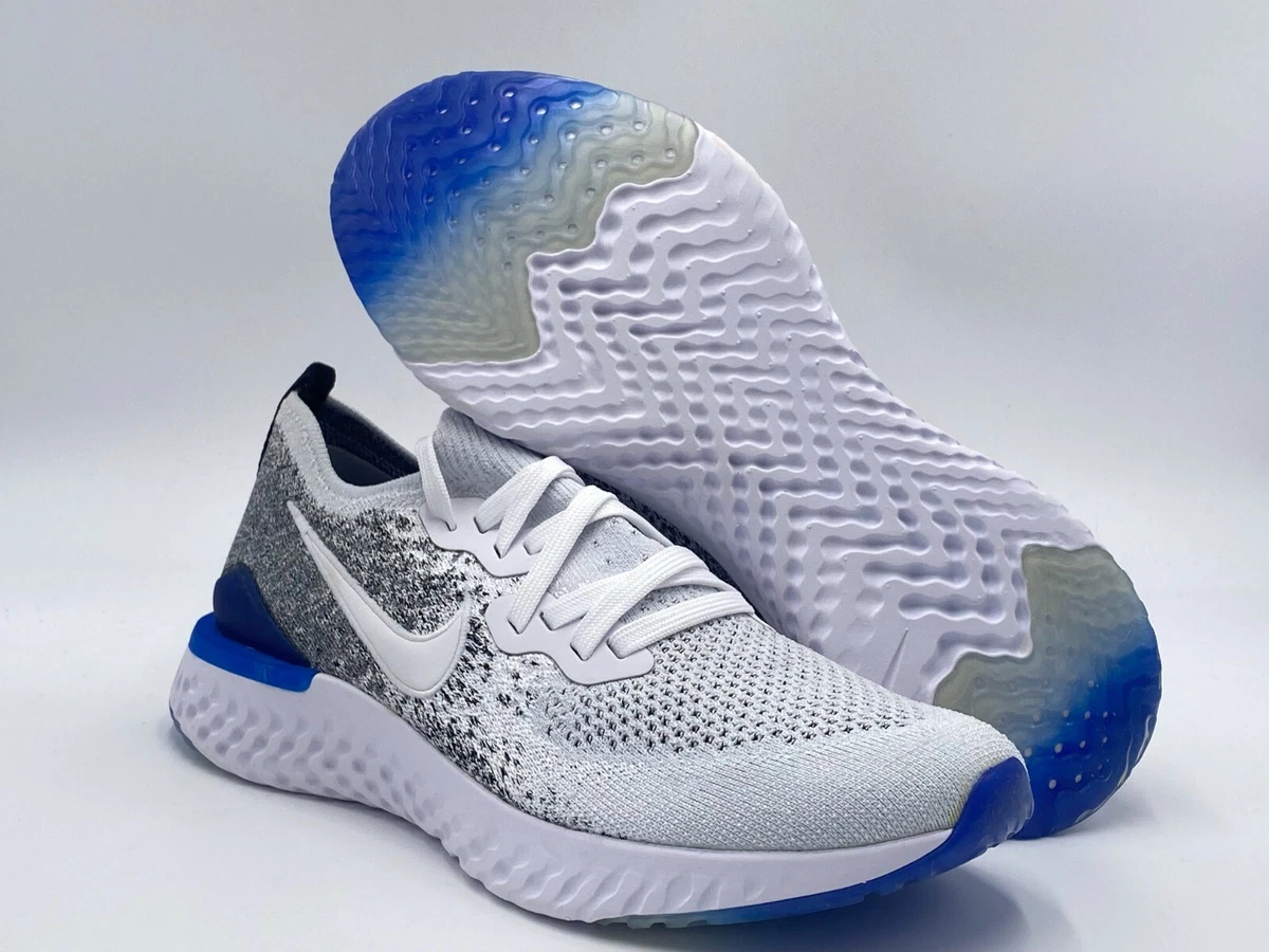 Nombre provisional Inspector chocar NIKE EPIC REACT FLYKNIT 2 WHITE/WHITE-BLCK [BQ8928 102] US MEN SZ 7.5 | eBay