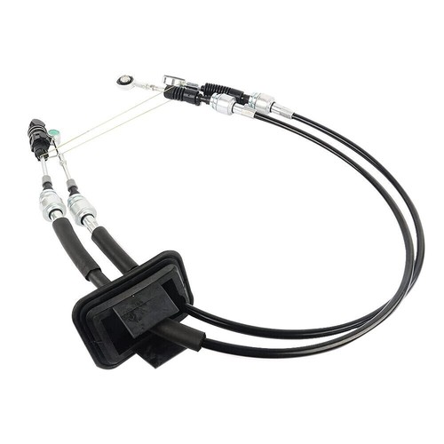 FIAT 500 GEAR SELECTOR LINKAGE CABLES PAIR SET 1.2 2007+ STOP START