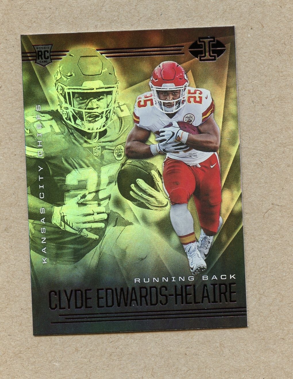 2020 Panini Illusions Clyde Edwards-Helaire #15 Orange Rc Kansas City Chiefs