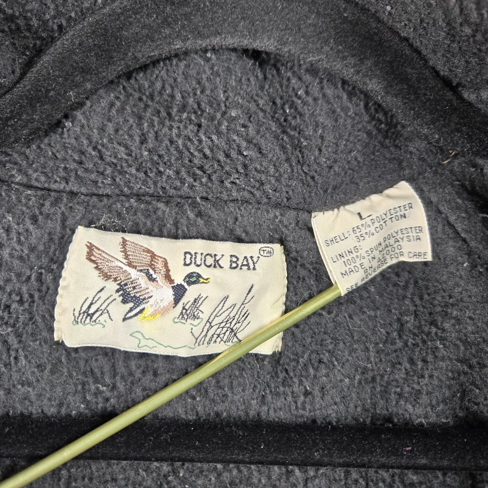 Chaqueta de bombardero Duck Bay Woodland años 80 camuflada con cremallera forrada de lana talla grande Foto 3 de 4