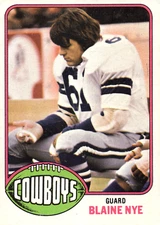 1976 Topps Blaine Nye #527 Cowboys