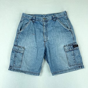 men's wrangler cargo denim shorts