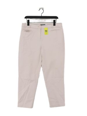 Mint Velvet Women's Suit Trousers UK 14 Pink Cotton with Elastane Dress  Pants UK