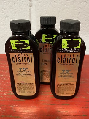 Clairol Professional Conditioning Color 75R Sunsparked Brown 2 oz - Lot of 3