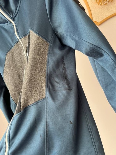 ORTOVOX MERINO INSIDE HOODY FULL ZIP BLUE FLEECE JACKET WOOL MENS SIZE M - Picture 8 of 17