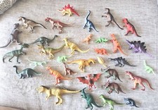 33 Vintage To Now Toy Dinosaur Lot Triceratops T-Rex Stegasaurus Glow In Dark B