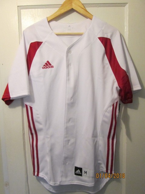 red white baseball shirt