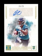 2019 Panini Impeccable Ryquell Armstead Rookie Auto Gold /25 Jaguars Y9428