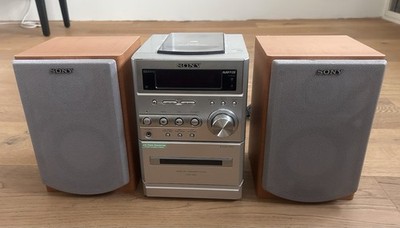 Sony CMT-NE5 Micro Hi-Fi System CD-Player MP3 Kassette UKW Radio Fernbedienung