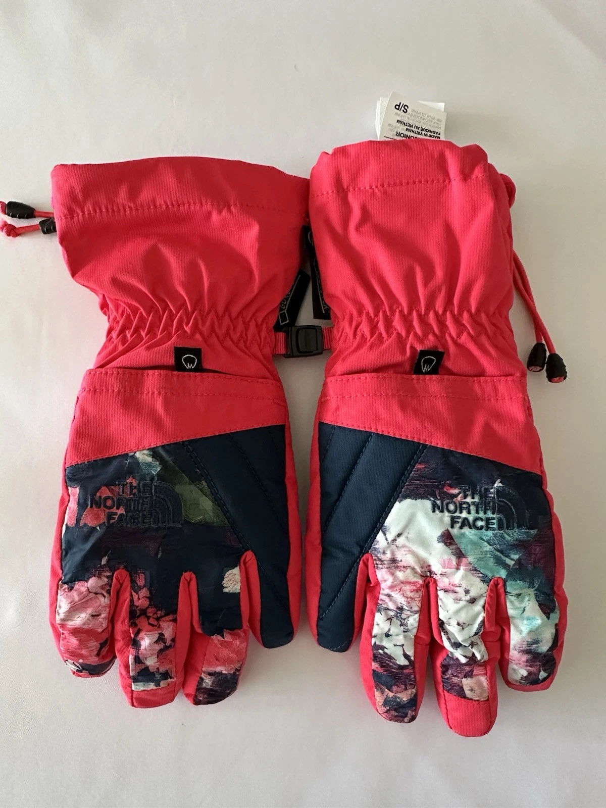 The North Face GORE-TEX Waterproof Gloves Pink S/P Kids Ski Snowboard