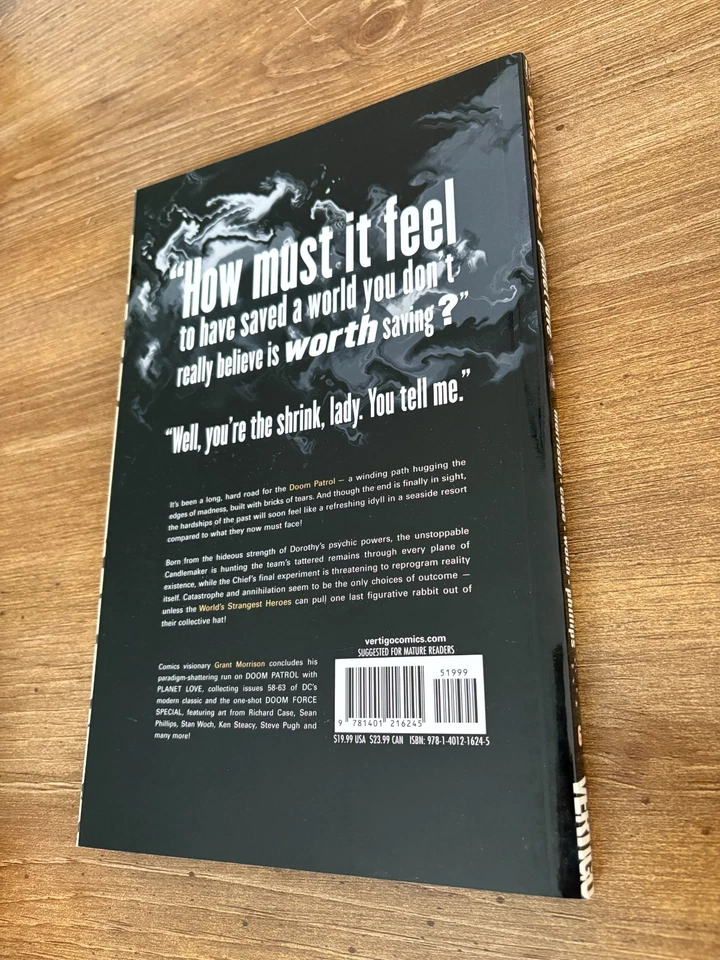 Cómic de novela gráfica Planet Love Doom Patrol DC Vertigo TPB 10 J379 Foto 2 de 2