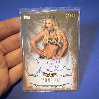 Topps 2016 WWE Undisputed Carmella Autograph Rookie Bronze #UA-CA /99