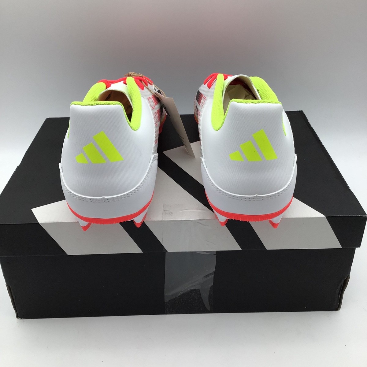 Adidas F50 Club FG MG Soccer Cleats White Red Yellow IE1243  display picture 2