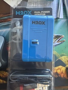 H2OX Dual Power Aerator Portable Live Bait Air Pump New Sealed Fishing