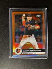 2026 Topps Flagship Collection Gunnar Henderson 87 Orange Chrome Refractor 21/25