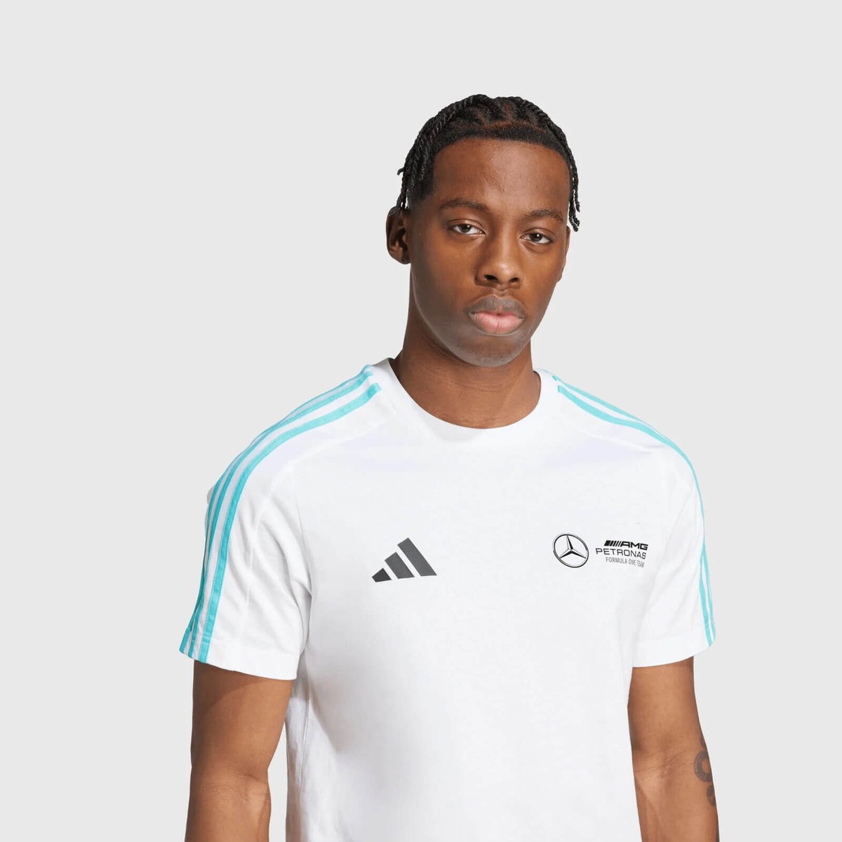 追跡便【adidas】Adidas X Mercedes Benz F1 DNA T-Shirt 白 Mercedes AMG Petronas F1 adidas Men's DNA T-Shirt - White | eBay