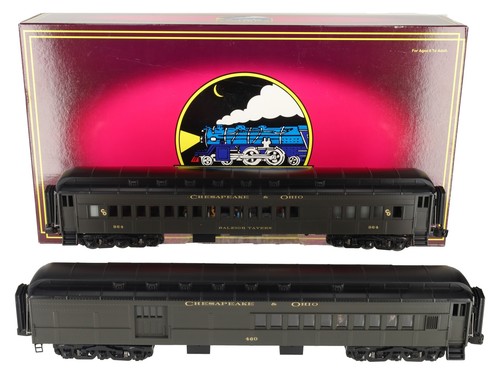 MTH 20-4184 O Chesapeake & Ohio 70' Madison Comb/Diner Passenger Set (Set of 2) | Zustand: Used