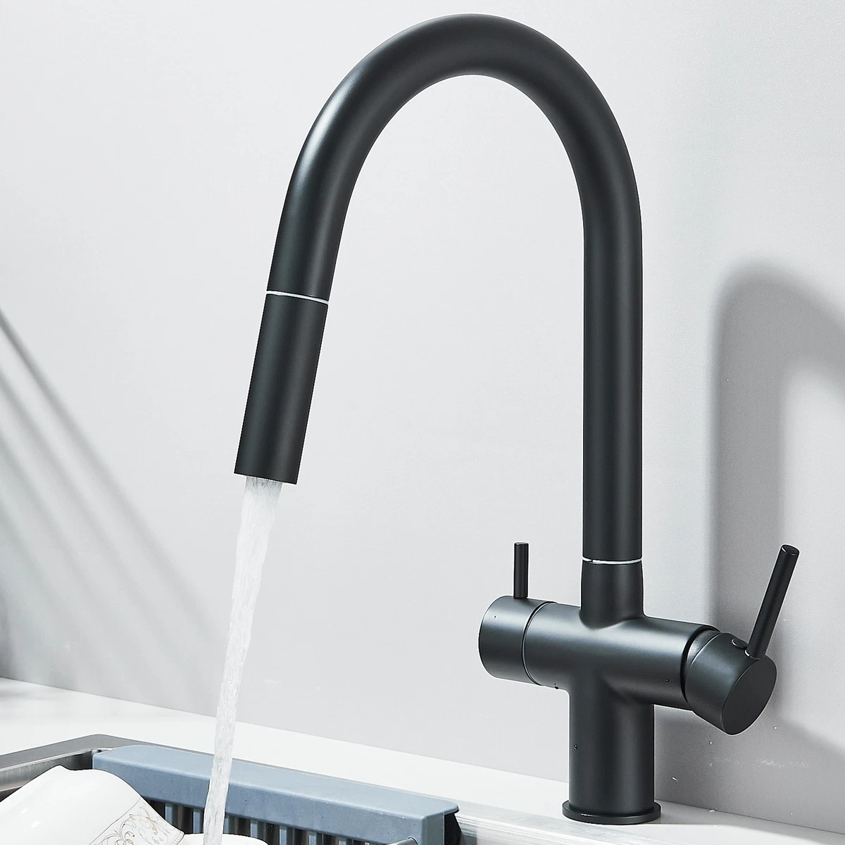 3-Wege-Wasserhahn Trinkwasserhahn Armatur 360 Küchenarmatur Küche Mischbatterie