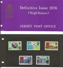 gb7  CHANNEL ISLAND JERSEY 1976 Presentation pack Defins High Values